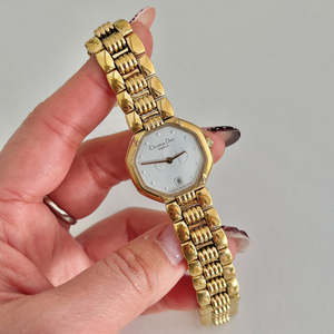 Latest Highlights: Christian Dior Gold Tone Octagonal Women's Watch
