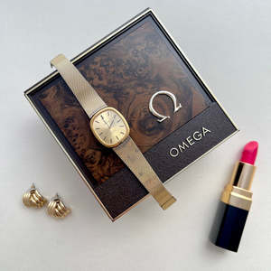 Omega De Ville Gold Women’s Watch on Milanese Mesh Bracelet
