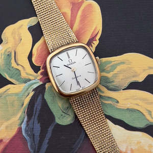 Birth Year Watches 1969: Omega Geneve Ladies’ Watch with Gold Mesh Bracelet