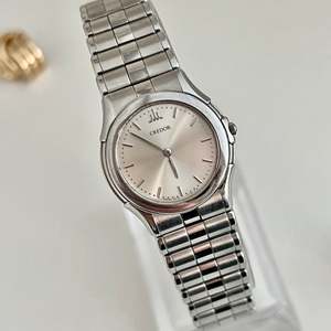Credor: Credor by Seiko Silver Bracelet Women's Watch in Soft Blush Dial
