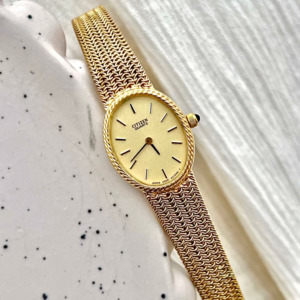 Birth Year Watches 1985: Citizen Ladies Watch with Rope Bezel and Chain Mesh Bracelet