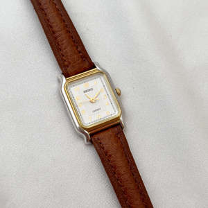Seiko Exceline Ladies Gold Soft Tank Watch