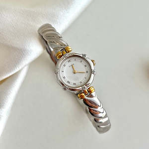 Seiko Tisse Bangle Women's Watch with Inlaid Crystals