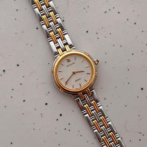 Birth Year Watches 1992: Seiko Exceline Two-tone Woman's Watch with White Dust Dial