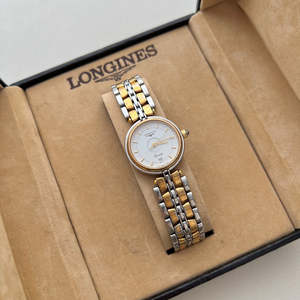 Longines Flagship White Dial Two Tone Ladies Watch