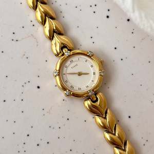 Seiko Tisse Woman's Watch with Diamonds and Leaf Pattern Bracelet