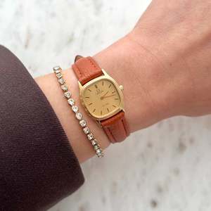 Omega De Ville Gold Tone Cushioned Square Women's Watch