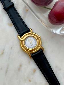 Longines Sculptural Gold Toned Round Women's Watch