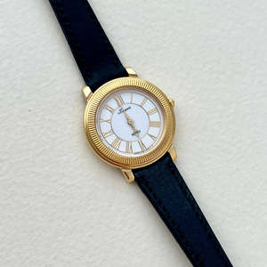 Seiko L’espoir Fluted Bezel Roman Numeral Gold Tone Ladies Watch
