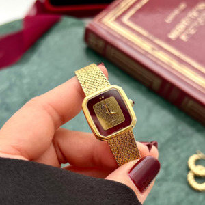 Seiko Lassale Bordeaux Gold Mesh Bracelet Ladies Watch