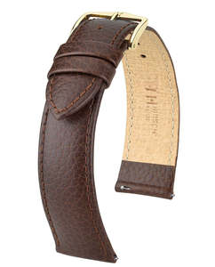 Hirsch Kansas Watch Strap in Brown
