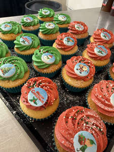 Products: Christmas Themed Cupcakes - The Girl on the Swing