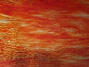Hot Orange and Amber Ripple Translucent – Glass Room