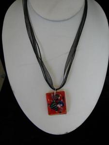 Red Dichroic Glass Necklace – Glass Room