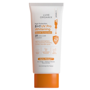 Suncare: Luxe Organix 5in1 UV Pro Whitening Serum Sunscreen