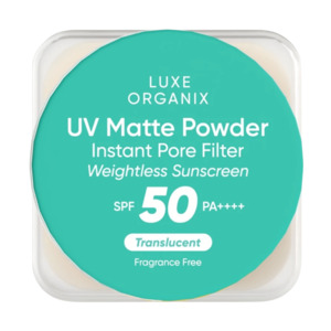 Makeup: Luxe Organix UV 24H Zero Sebum Instant Pore Blurring Weightless Matte Powder Spf 50 Pa++++