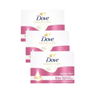 Dove Serum Bar Niacinamide + Vegan Collagen Soap (3x90g)