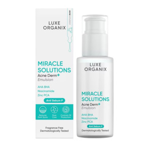 Luxe Organix Miracle Solutions AHA/BHA Acne Derm+ Emulsion 80ml