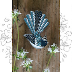 Bath: Piwakawaka - Fantail Enamel Pin