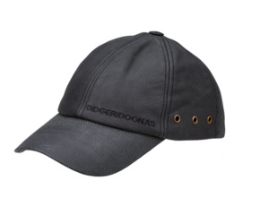 Countryoutfitters: Black Leather Cap