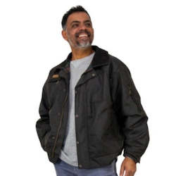 Mikesgarage: The Rider Men's Oilskin Waterproof Bomber Jacket