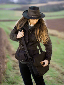 Oilskins: The Queensbury Oilskin Ladies Classic Jacket — Waterproof & Tailored