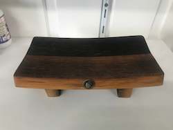 Home Vintage: The Mini Wine Barrel Platter - A Slice of Rustic Elegance