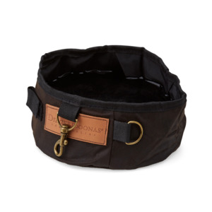 For The Dog: Roll-Up Oilskin Dog Water Bowl — Portable & Waterproof