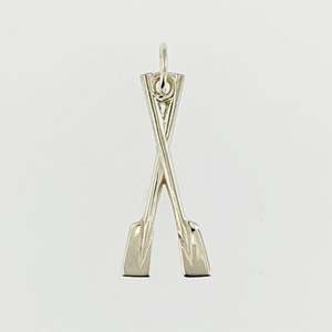 Rowing Sterling Silver Twin Blade Pendant