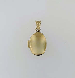 9ct Yellow Gold Locket Pendant