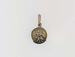 Sterling Silver St. Christopher Charm/Pendant