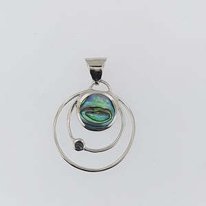 Pendants: Sterling Silver Paua Pendant