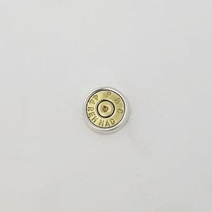 Cufflinks Tie Clips: Sterling Silver Large Bullet Tie Pin