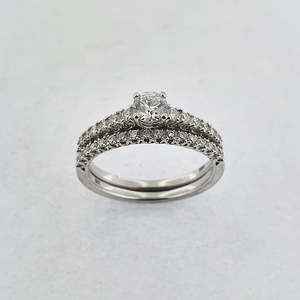 Diamond 18ct Gold Wedding Set