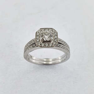 Diamond 18ct Gold Wedding Set