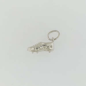 Football Jewellery: Sterling Silver Football Boot Pendant / Charm