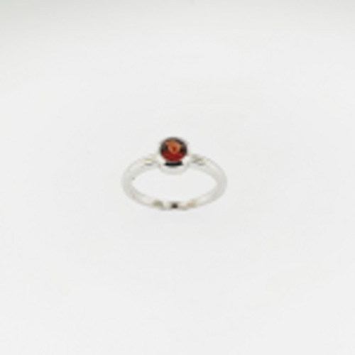 Rings: Garnet Sterling Silver Ring