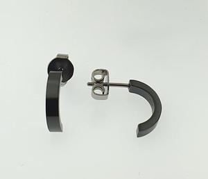 Zirconium Half Hoop Earrings