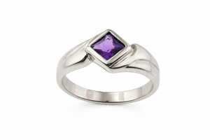 Sterling Silver Amethyst Ring