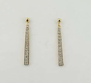 Diamond 9ct Yellow Gold Earrings