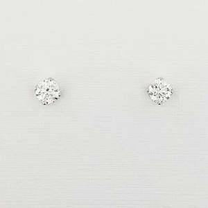 Earrings: Lab Grown Diamond Earrings 9ct White Gold