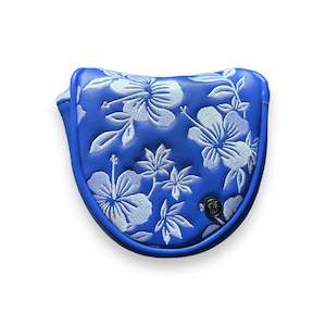White Flowers Mallet Putter Headcover