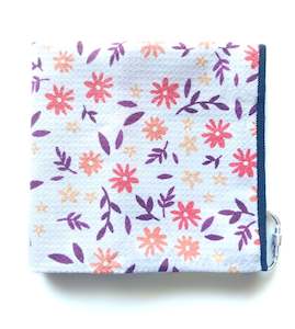 Summer Flowers Microfibre Waffle Towel