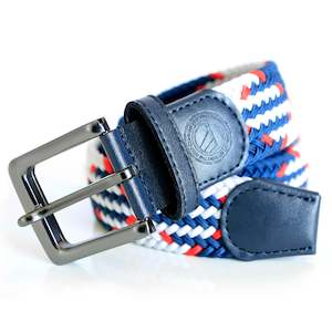 Blue, Red & White Woven Belt