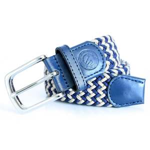 Belts: Navy & Khaki Woven Belt