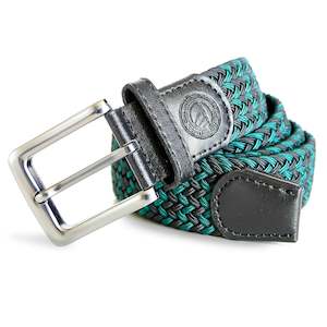 Forest & Black Woven Belt