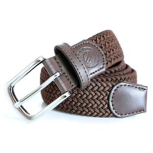 Belts: Brown Woven Belt