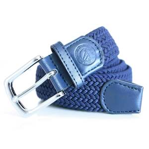 Belts: Navy Woven Belt