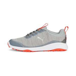 Shoes: Puma Fusion Pro Spikeless Grey Red Blast Golf Shoe