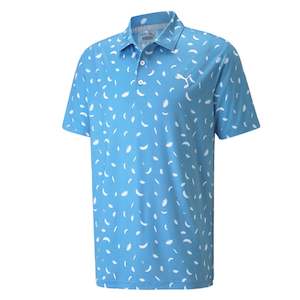 Mens Apparel: Puma Cloudspun Feathers Blue Polo